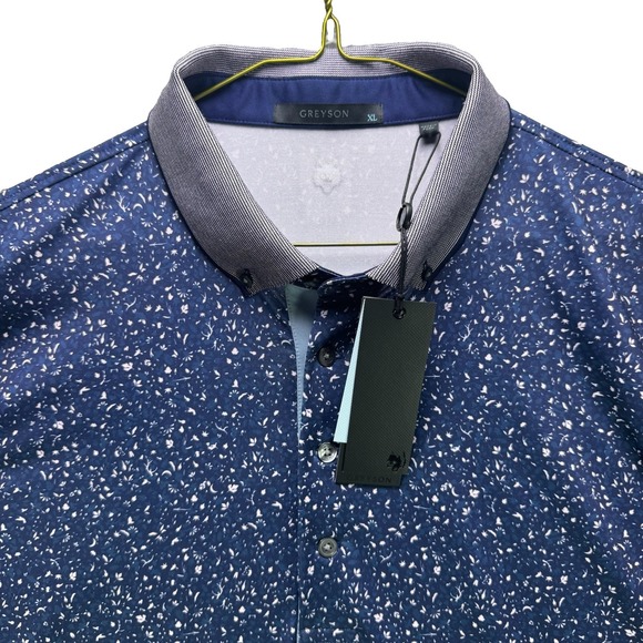 Greyson Other - Greyson Golf Polo Shirt Mens XL Blue Angel Tears AOP Stretch Justin Thomas NWT